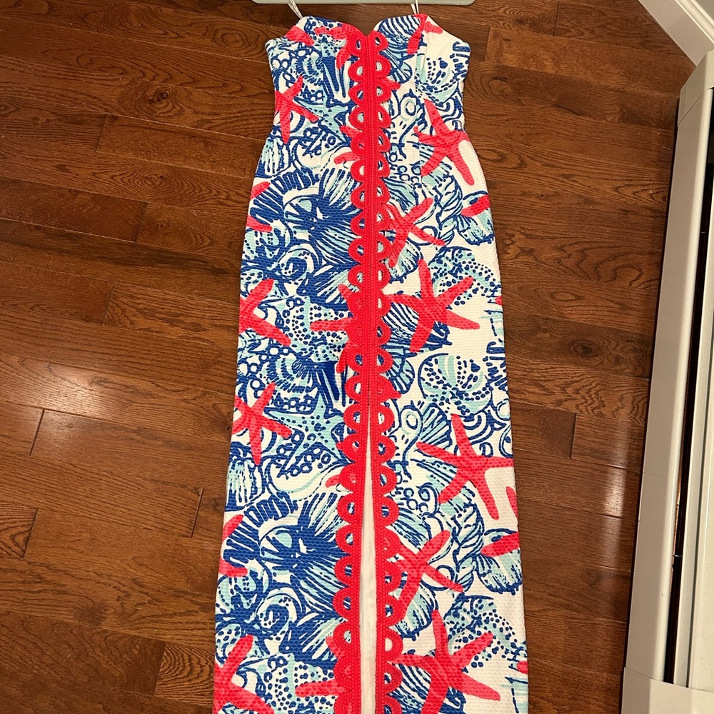 Lilly Pulitzer She She Shells maxi  dress size 4
